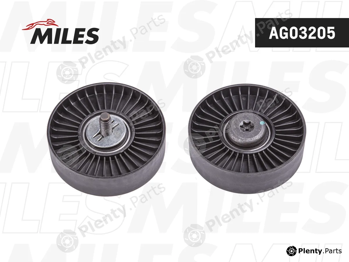 Miles AG03205 — Deflection/Guide Pulley, V-ribbed belt