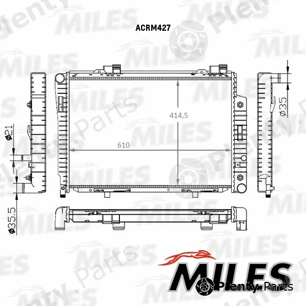 Miles ACRM427 — Radiator, engine cooling
