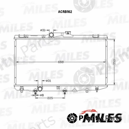 Miles ACRB162 — Radiator, engine cooling