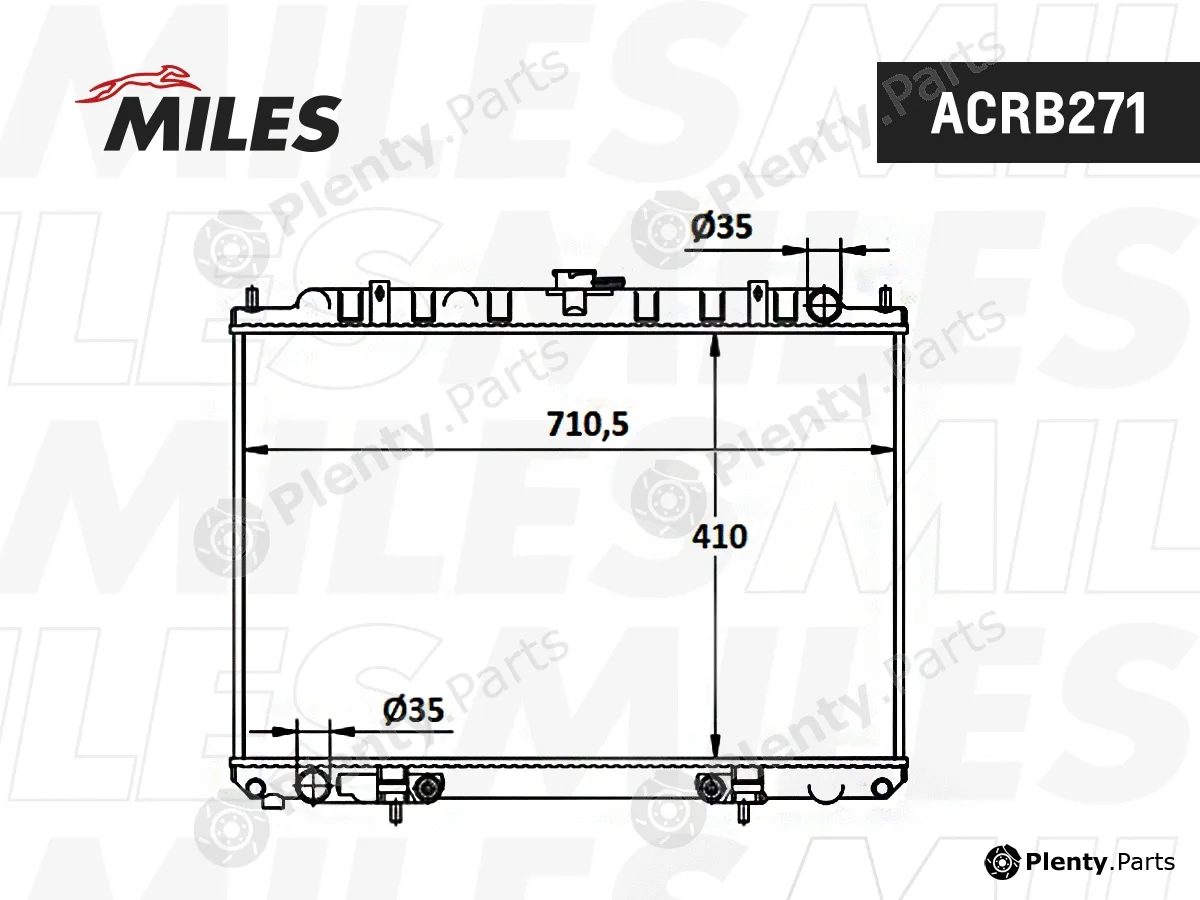 Miles ACRB271 — Radiator, engine cooling