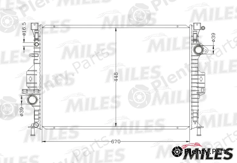 Miles ACRB081 — Radiator, engine cooling