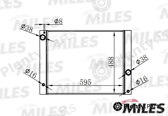 Miles ACRB229 — Radiator, engine cooling