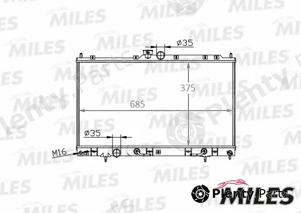 Miles ACRM018 — Radiator, engine cooling