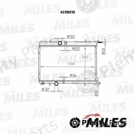 Miles ACRB010 — Radiator, engine cooling