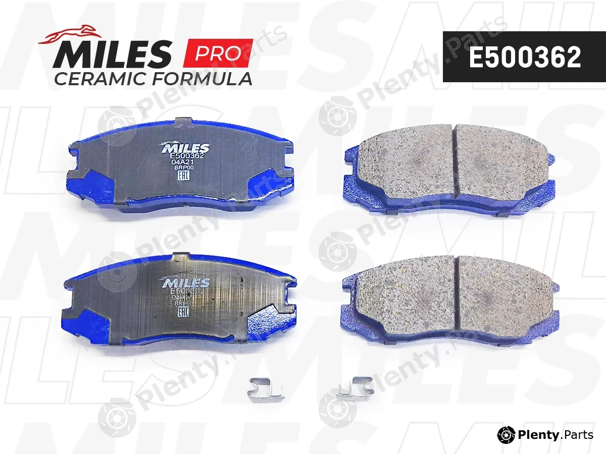 Miles E500362 — Brake Pad Set, disc brake
