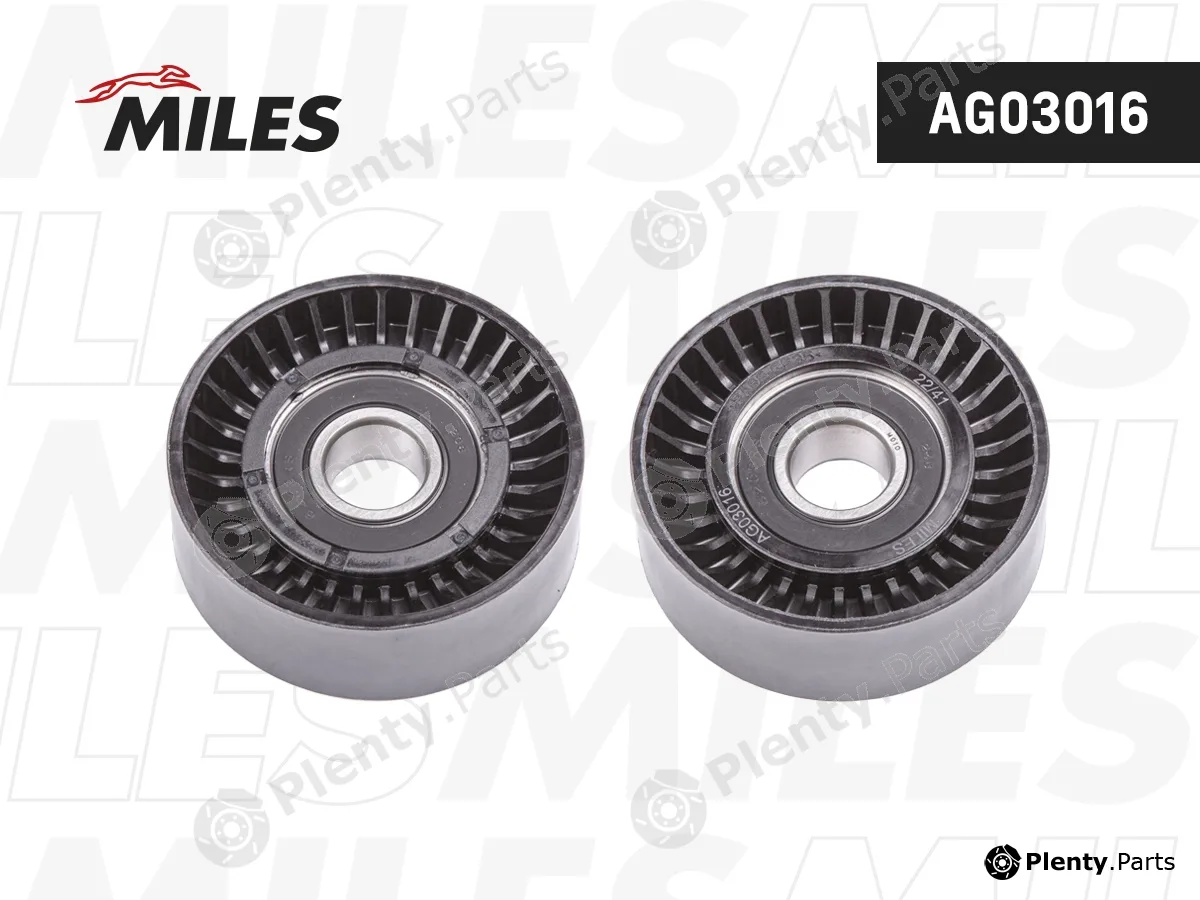 Miles AG03016 — Tensioner Pulley, V-ribbed belt