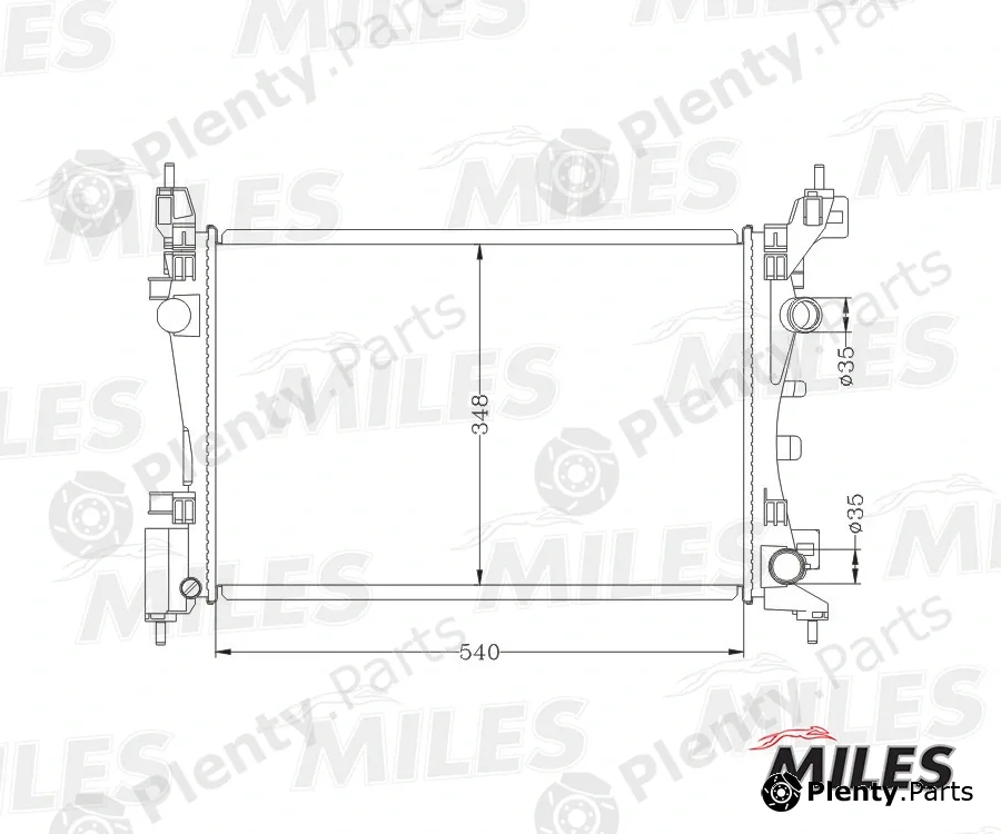 Miles ACRB149 — Radiator, engine cooling