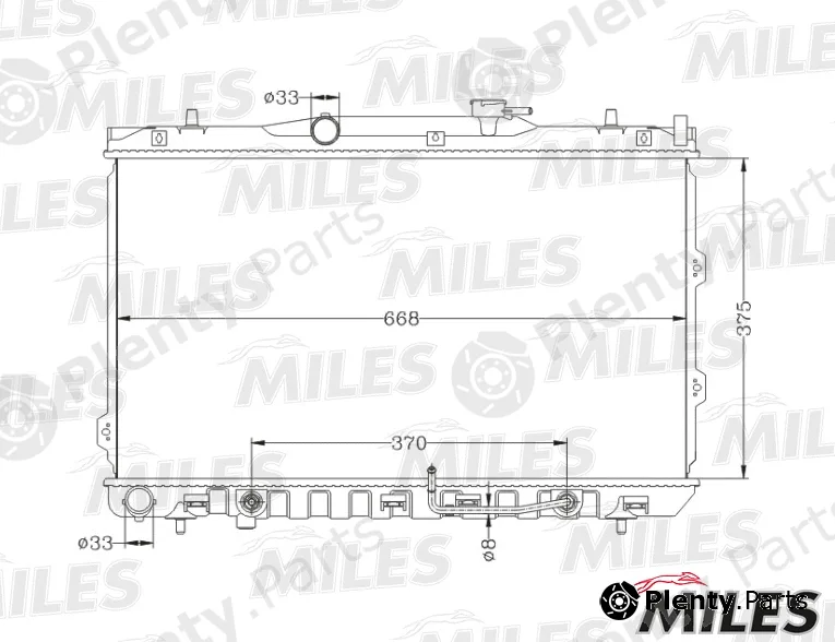 Miles ACRB133 — Radiator, engine cooling