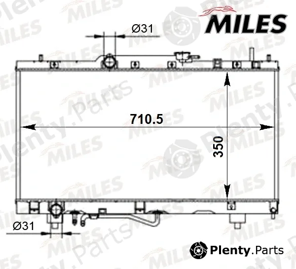 Miles ACRB290 — Radiator, engine cooling