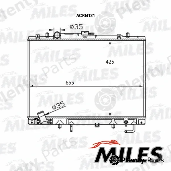 Miles ACRM121 — Radiator, engine cooling