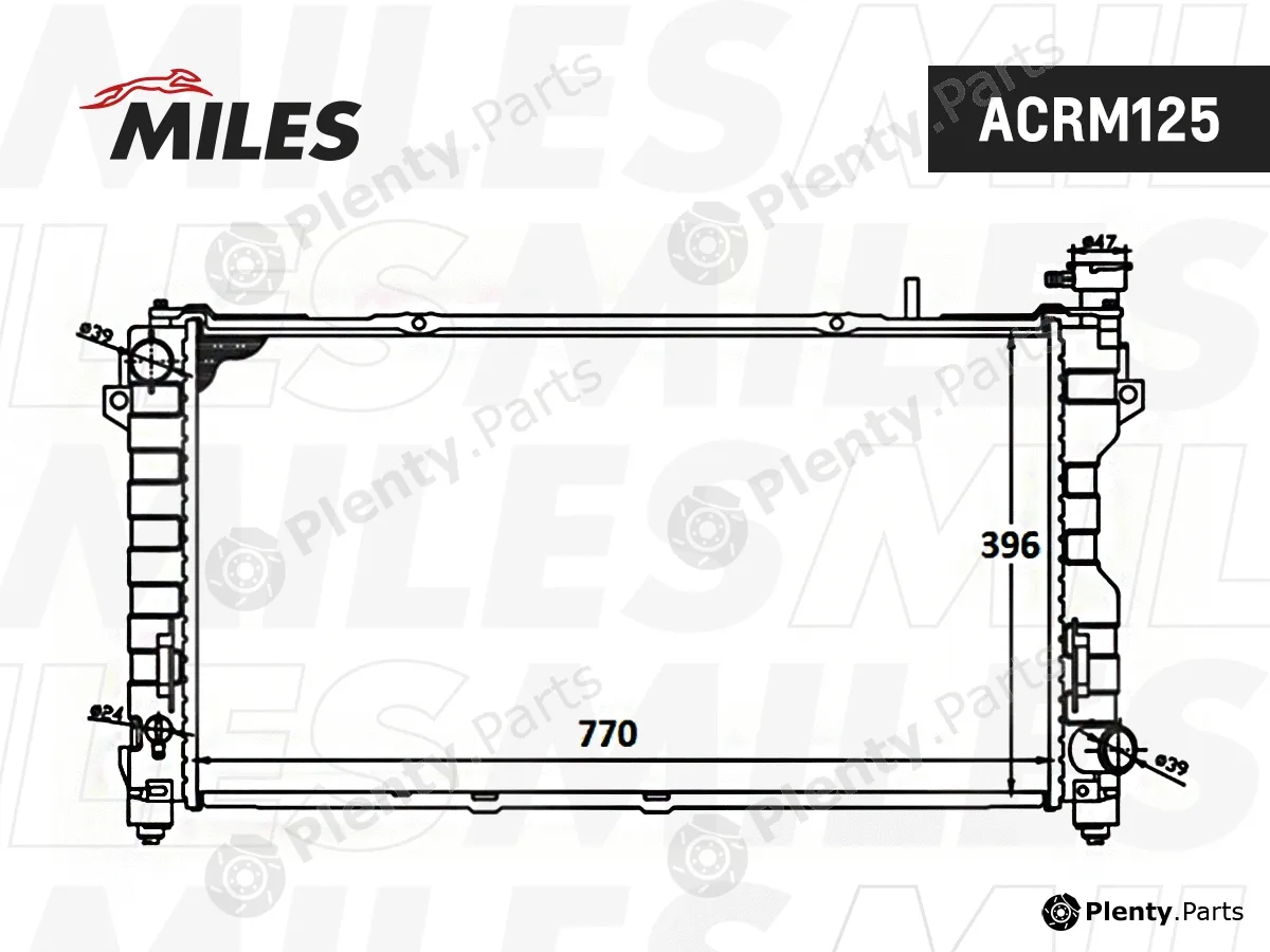 Miles ACRM125 — Radiator, engine cooling