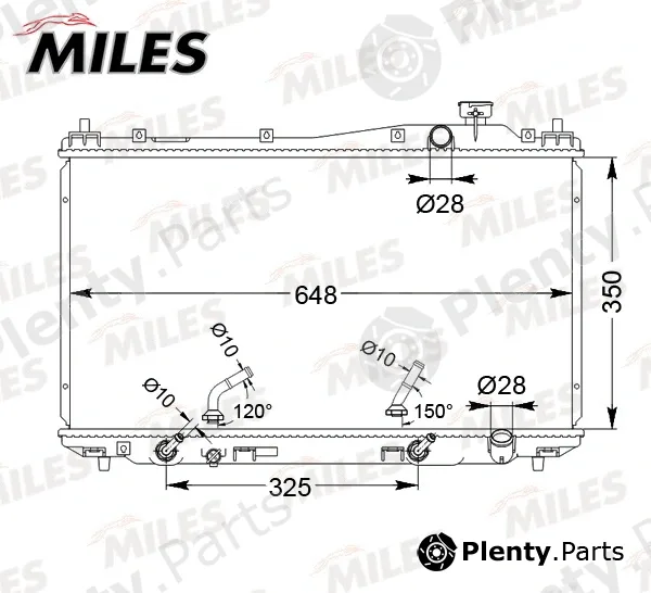Miles ACRB077 — Radiator, engine cooling