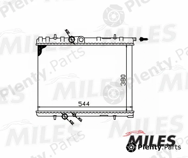 Miles ACRM043 — Radiator, engine cooling
