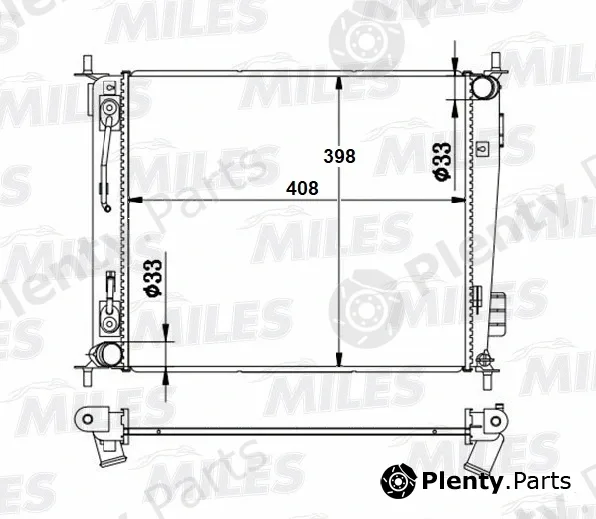 Miles ACRB228 — Radiator, engine cooling