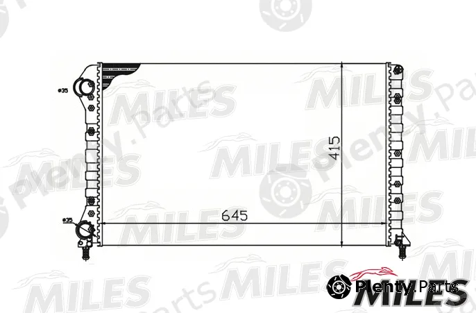 Miles ACRM219 — Radiator, engine cooling