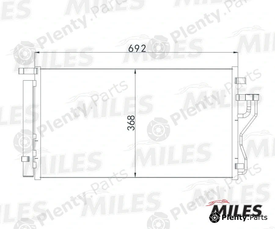 Miles ACCB013 — Condenser, air conditioning