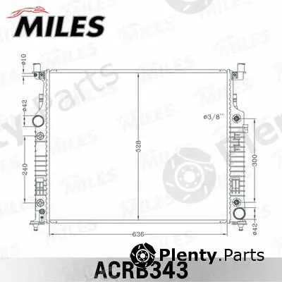 Miles ACRB343 — Radiator, engine cooling