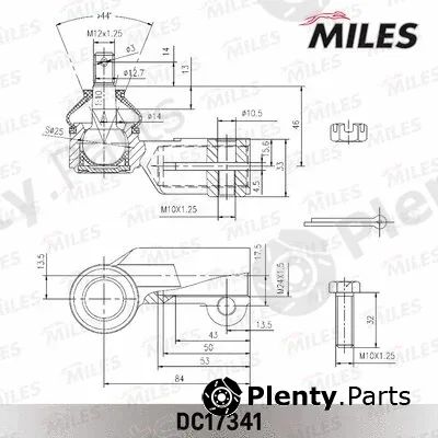 Miles DC17341 — Tie Rod End