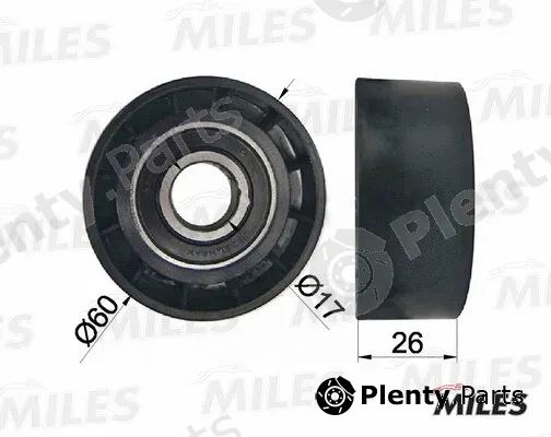 Miles AG03013 — Deflection/Guide Pulley, V-ribbed belt