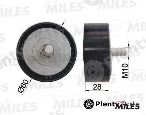 Miles AG03104 — Deflection/Guide Pulley, V-ribbed belt