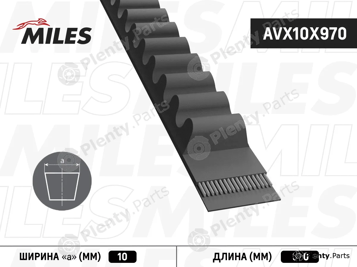 Miles AVX10X970 — V-Belt