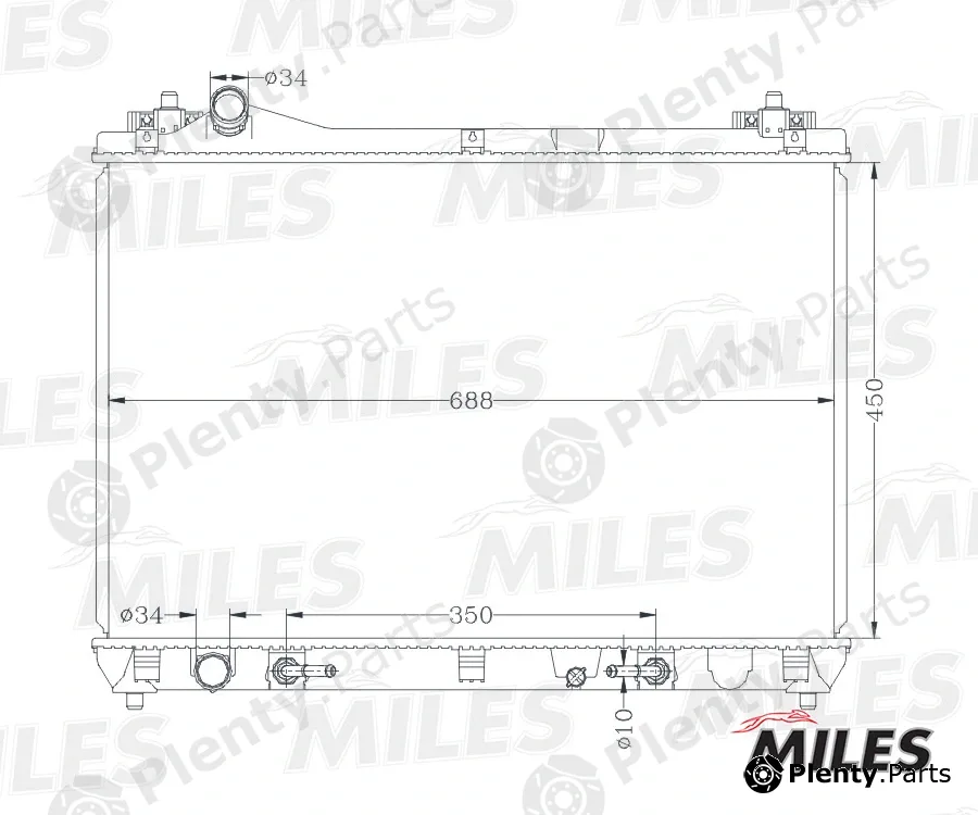 Miles ACRB151 — Radiator, engine cooling