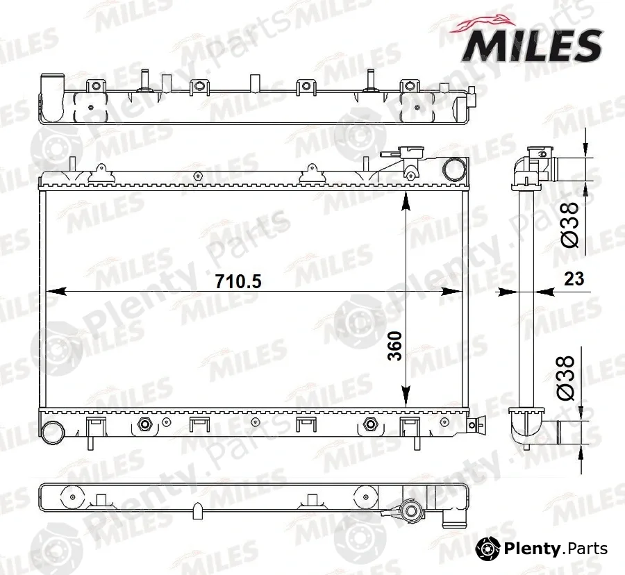 Miles ACRB300 — Radiator, engine cooling