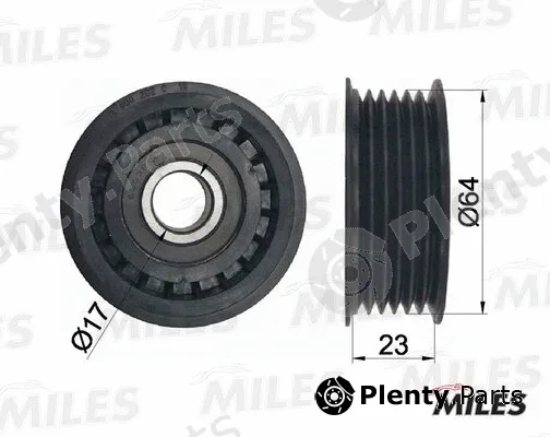 Miles AG03002 — Deflection/Guide Pulley, V-ribbed belt