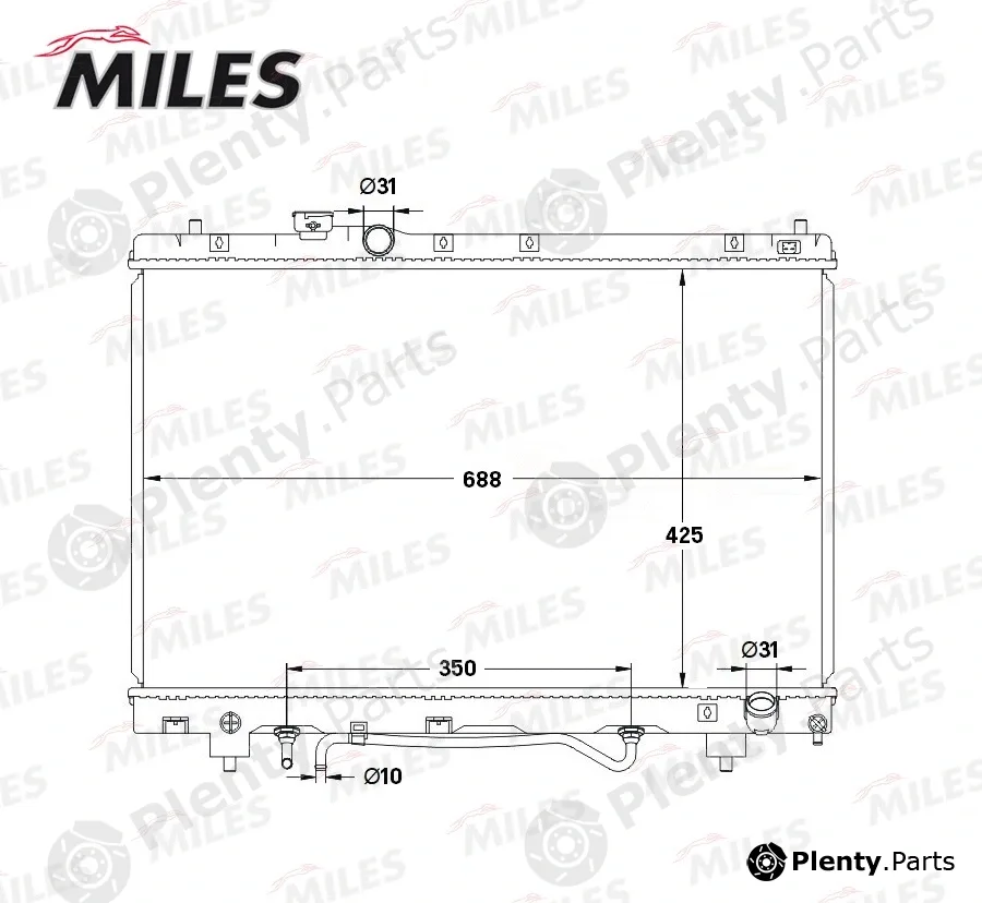 Miles ACRB268 — Radiator, engine cooling