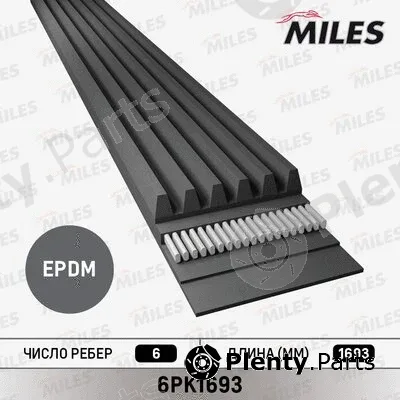 Miles 6PK1693 — V-Ribbed Belt