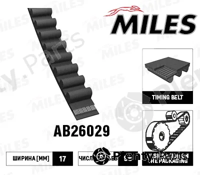 Miles AB26029 — Timing Belt