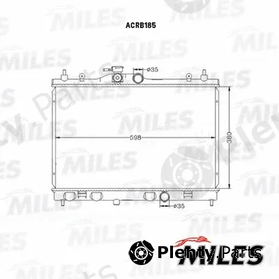 Miles ACRB185 — Radiator, engine cooling