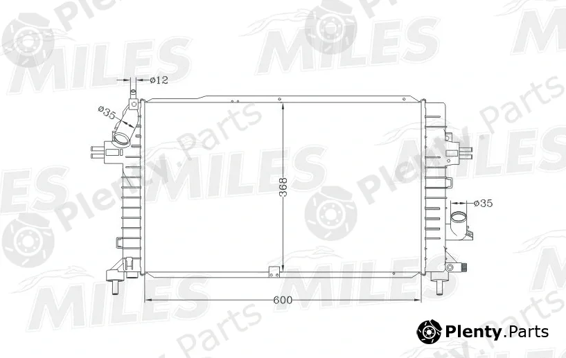 Miles ACRB187 — Radiator, engine cooling