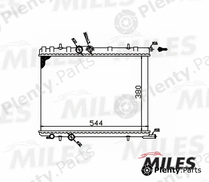 Miles ACRM010 — Radiator, engine cooling