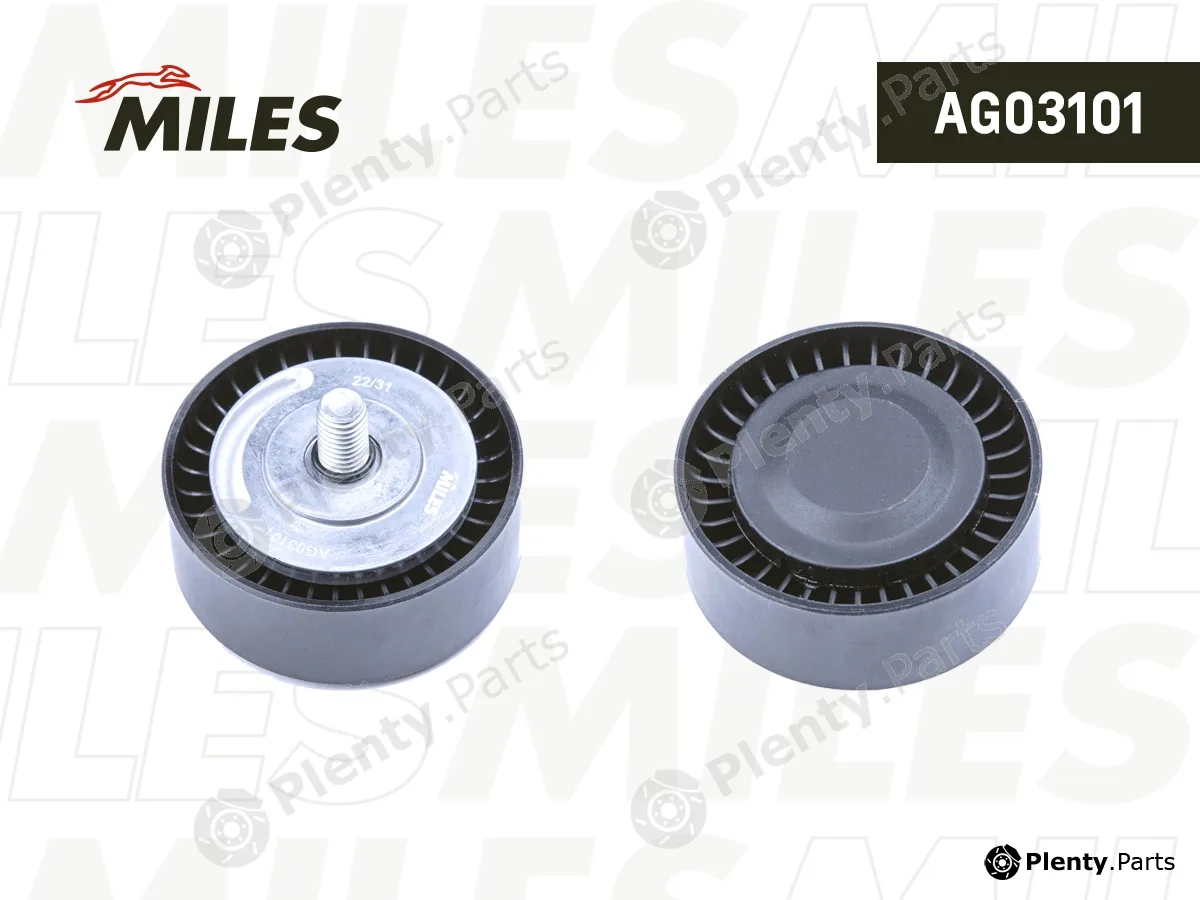 Miles AG03101 — Deflection/Guide Pulley, V-ribbed belt