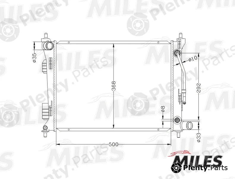 Miles ACRB027 — Radiator, engine cooling