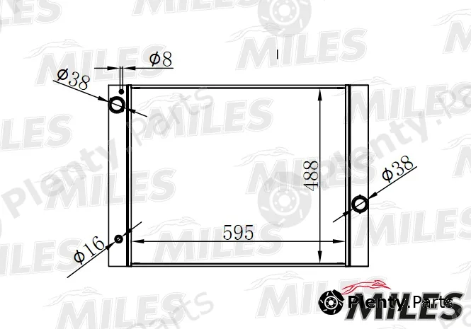 Miles ACRB116 — Radiator, engine cooling