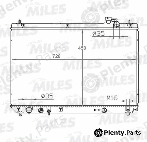 Miles ACRB420 — Radiator, engine cooling