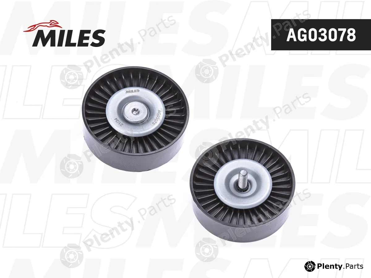 Miles AG03078 — Deflection/Guide Pulley, V-ribbed belt