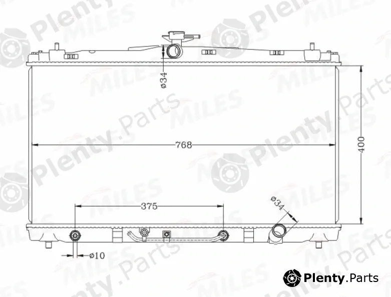 Miles ACRB533 — Radiator, engine cooling