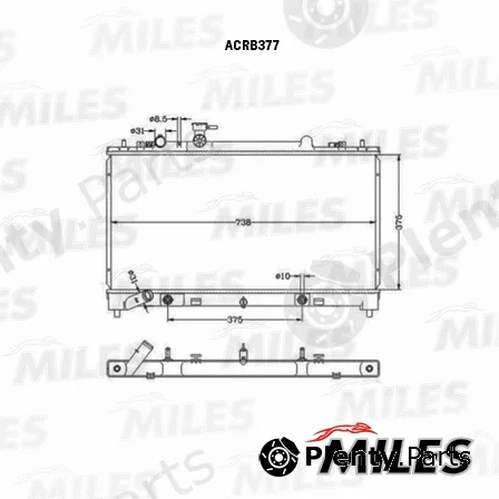 Miles ACRB377 — Radiator, engine cooling