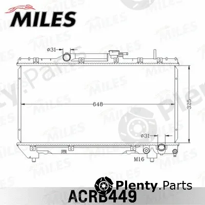 Miles ACRB449 — Radiator, engine cooling