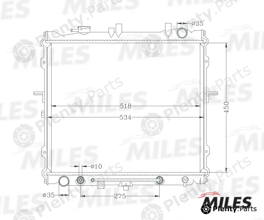 Miles ACRB100 — Radiator, engine cooling