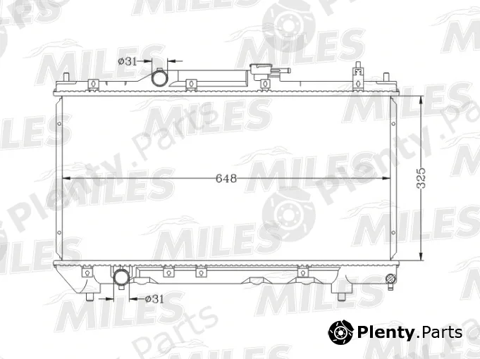Miles ACRB337 — Radiator, engine cooling