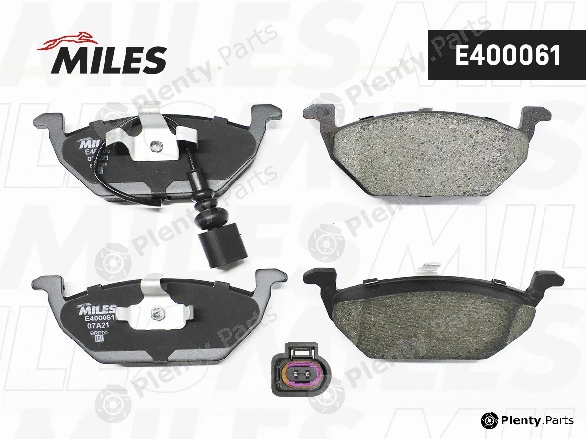 Miles E400061 — Brake Pad Set, disc brake