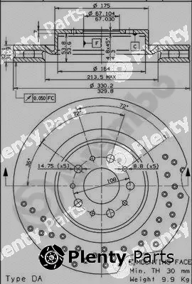 Brembo 09.6802.20 — Brake Disc PRIME LINE