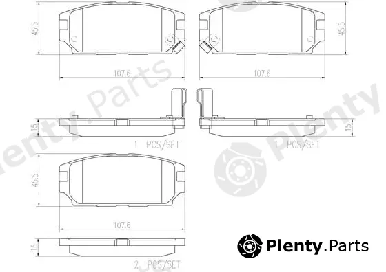 Brembo P54025N — Brake Pad Set, disc brake PRIME LINE - Ceramic