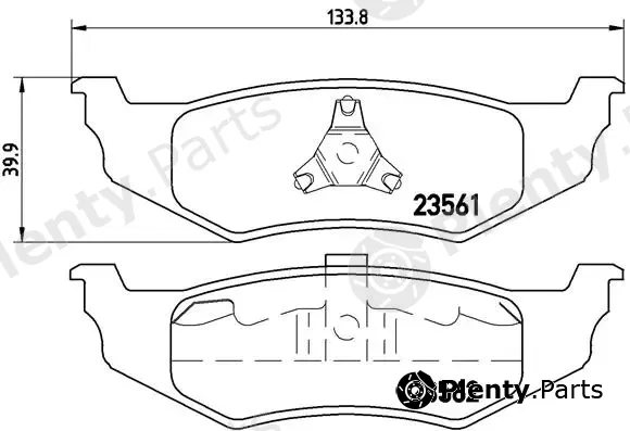 Brembo P11010 — Brake Pad Set, disc brake PRIME LINE