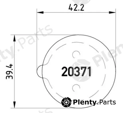 Brembo P61014 — Brake Pad Set, disc parking brake PRIME LINE
