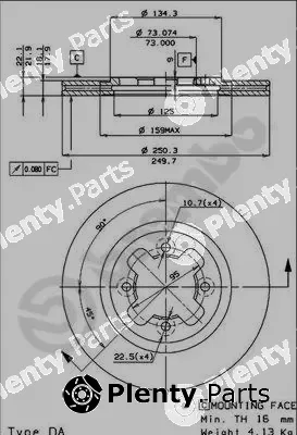 Brembo 09.4789.10 — Brake Disc PRIME LINE